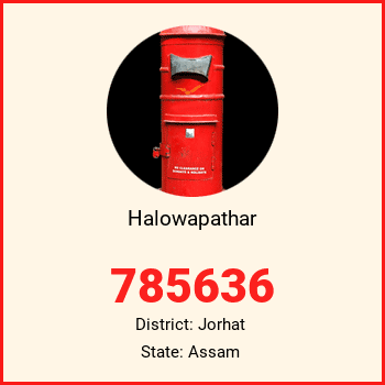 Halowapathar pin code, district Jorhat in Assam