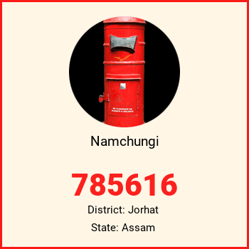 Namchungi pin code, district Jorhat in Assam