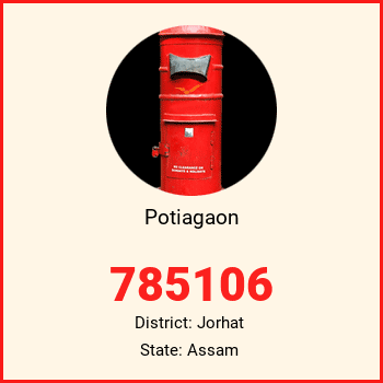 Potiagaon pin code, district Jorhat in Assam