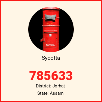 Sycotta pin code, district Jorhat in Assam