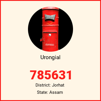 Urongial pin code, district Jorhat in Assam