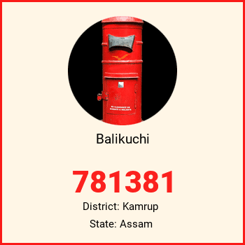 Balikuchi pin code, district Kamrup in Assam