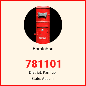 Baralabari pin code, district Kamrup in Assam