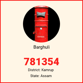 Barghuli pin code, district Kamrup in Assam