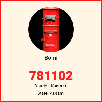 Borni pin code, district Kamrup in Assam