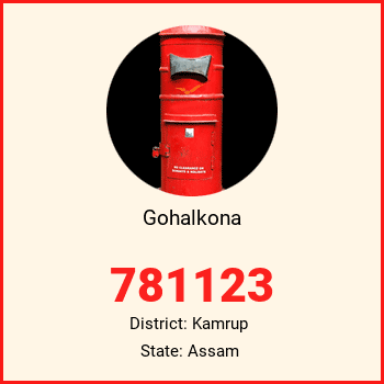 Gohalkona pin code, district Kamrup in Assam