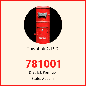Guwahati G.P.O. pin code, district Kamrup in Assam