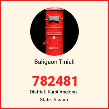 Baligaon Tiniali pin code, district Karbi Anglong in Assam