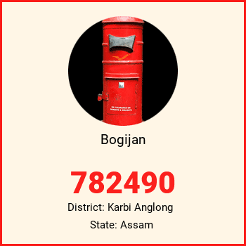 Bogijan pin code, district Karbi Anglong in Assam