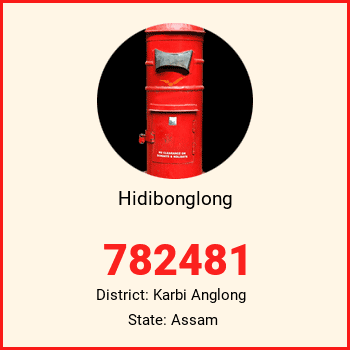 Hidibonglong pin code, district Karbi Anglong in Assam