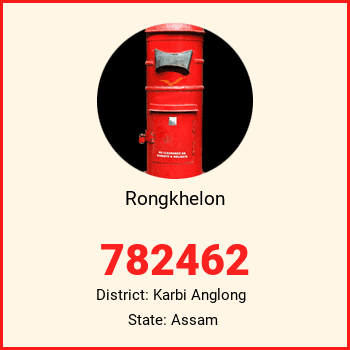 Rongkhelon pin code, district Karbi Anglong in Assam