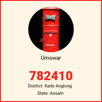Umswar pin code, district Karbi Anglong in Assam