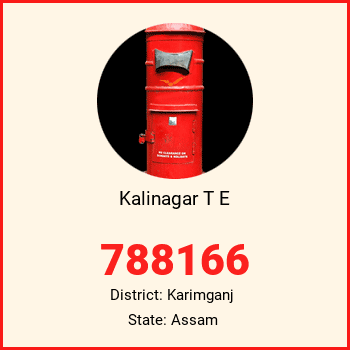 Kalinagar T E pin code, district Karimganj in Assam