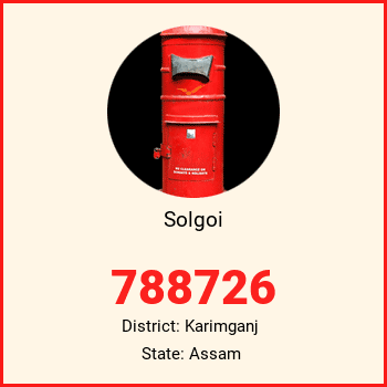 Solgoi pin code, district Karimganj in Assam