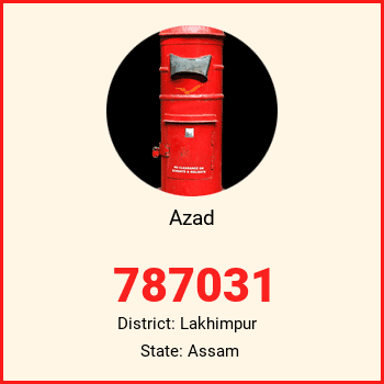 Azad pin code, district Lakhimpur in Assam