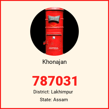 Khonajan pin code, district Lakhimpur in Assam