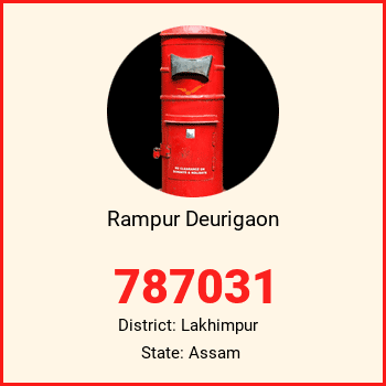 Rampur Deurigaon pin code, district Lakhimpur in Assam