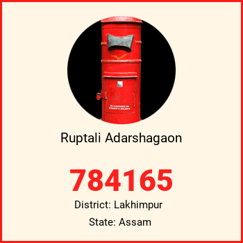 Ruptali Adarshagaon pin code, district Lakhimpur in Assam