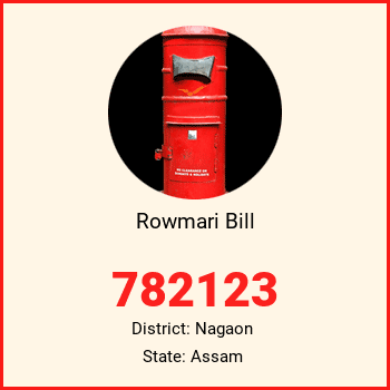 Rowmari Bill pin code, district Nagaon in Assam