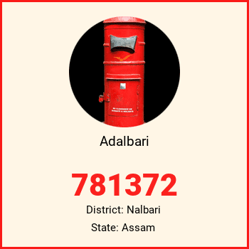 Adalbari pin code, district Nalbari in Assam