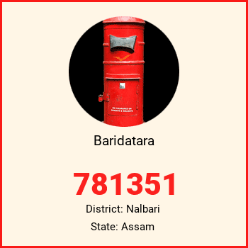 Baridatara pin code, district Nalbari in Assam