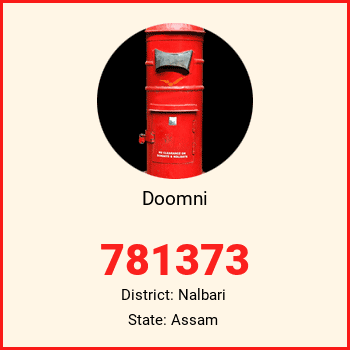 Doomni pin code, district Nalbari in Assam