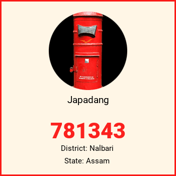 Japadang pin code, district Nalbari in Assam