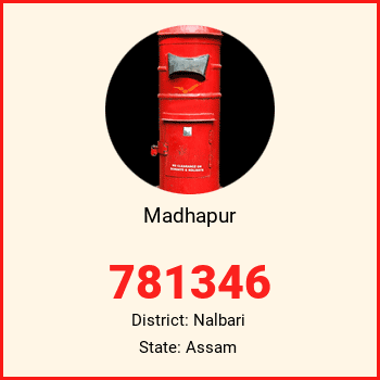 Madhapur pin code, district Nalbari in Assam