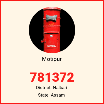 Motipur pin code, district Nalbari in Assam