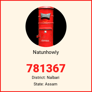 Natunhowly pin code, district Nalbari in Assam