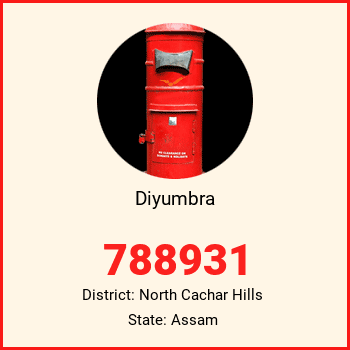 Diyumbra pin code, district North Cachar Hills in Assam