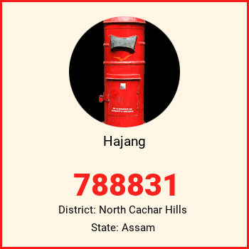 Hajang pin code, district North Cachar Hills in Assam