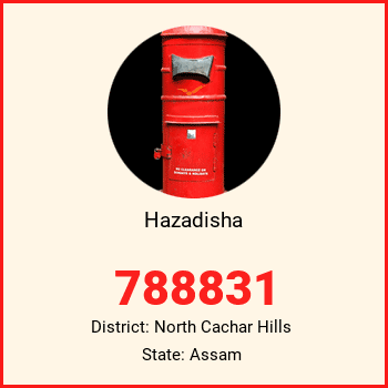 Hazadisha pin code, district North Cachar Hills in Assam