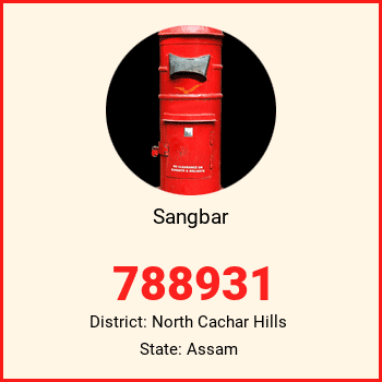 Sangbar pin code, district North Cachar Hills in Assam