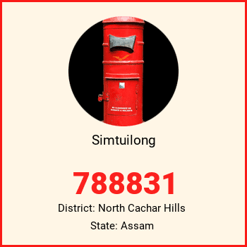 Simtuilong pin code, district North Cachar Hills in Assam
