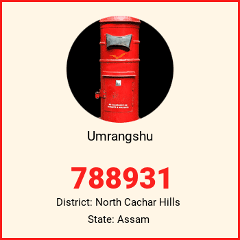 Umrangshu pin code, district North Cachar Hills in Assam
