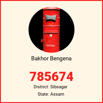 Bakhor Bengena pin code, district Sibsagar in Assam