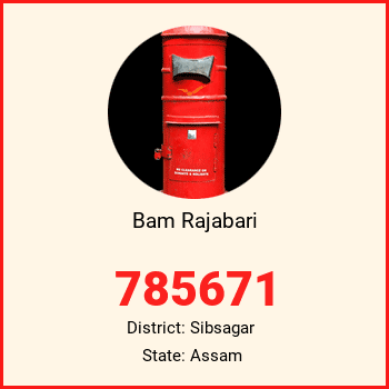 Bam Rajabari pin code, district Sibsagar in Assam