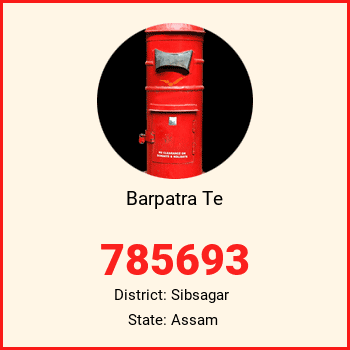 Barpatra Te pin code, district Sibsagar in Assam