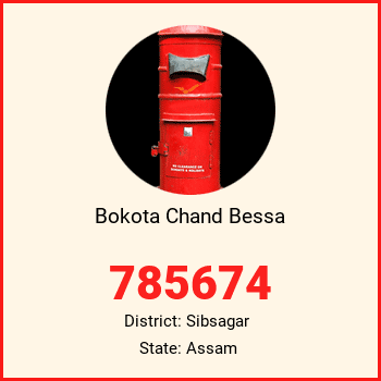 Bokota Chand Bessa pin code, district Sibsagar in Assam