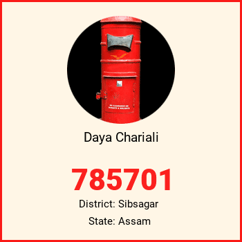 Daya Chariali pin code, district Sibsagar in Assam
