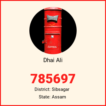 Dhai Ali pin code, district Sibsagar in Assam