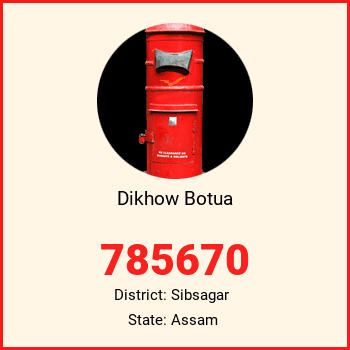 Dikhow Botua pin code, district Sibsagar in Assam