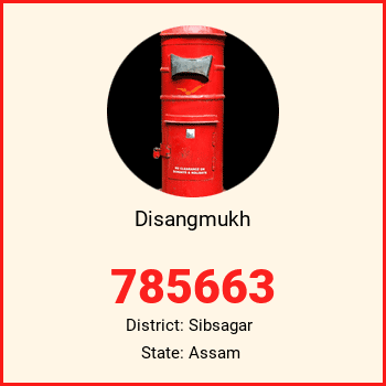 Disangmukh pin code, district Sibsagar in Assam