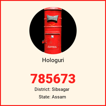 Hologuri pin code, district Sibsagar in Assam