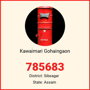 Kawaimari Gohaingaon pin code, district Sibsagar in Assam
