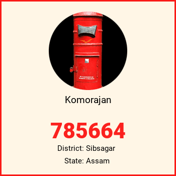Komorajan pin code, district Sibsagar in Assam