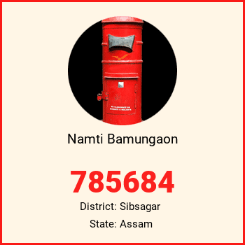 Namti Bamungaon pin code, district Sibsagar in Assam