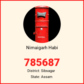 Nimaigarh Habi pin code, district Sibsagar in Assam