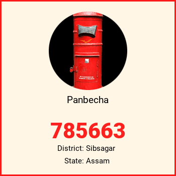 Panbecha pin code, district Sibsagar in Assam